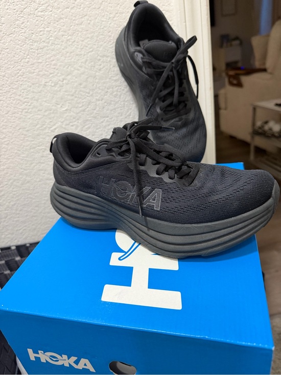 Hoka One One Shoes - Hoka One One Bondi 8 Women's Running Shoes - Black
